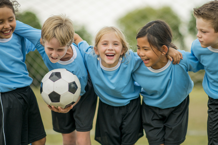 kids playing soccer