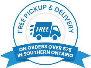 Free Pickup & Delivery on Orders Over $75 in Southern Ontario