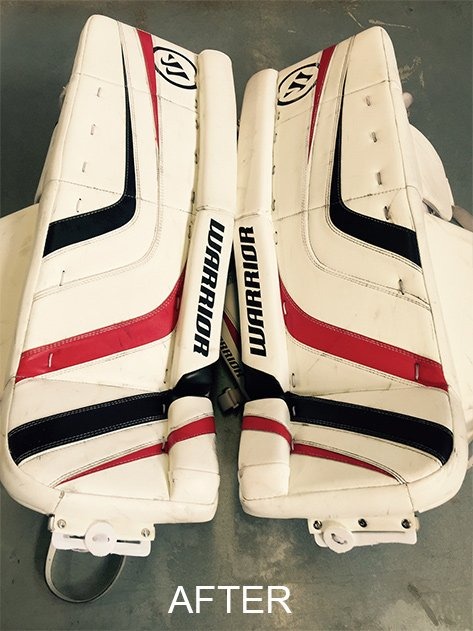 goalie pads after