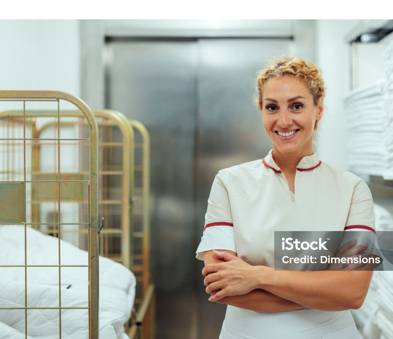 person hotel standing