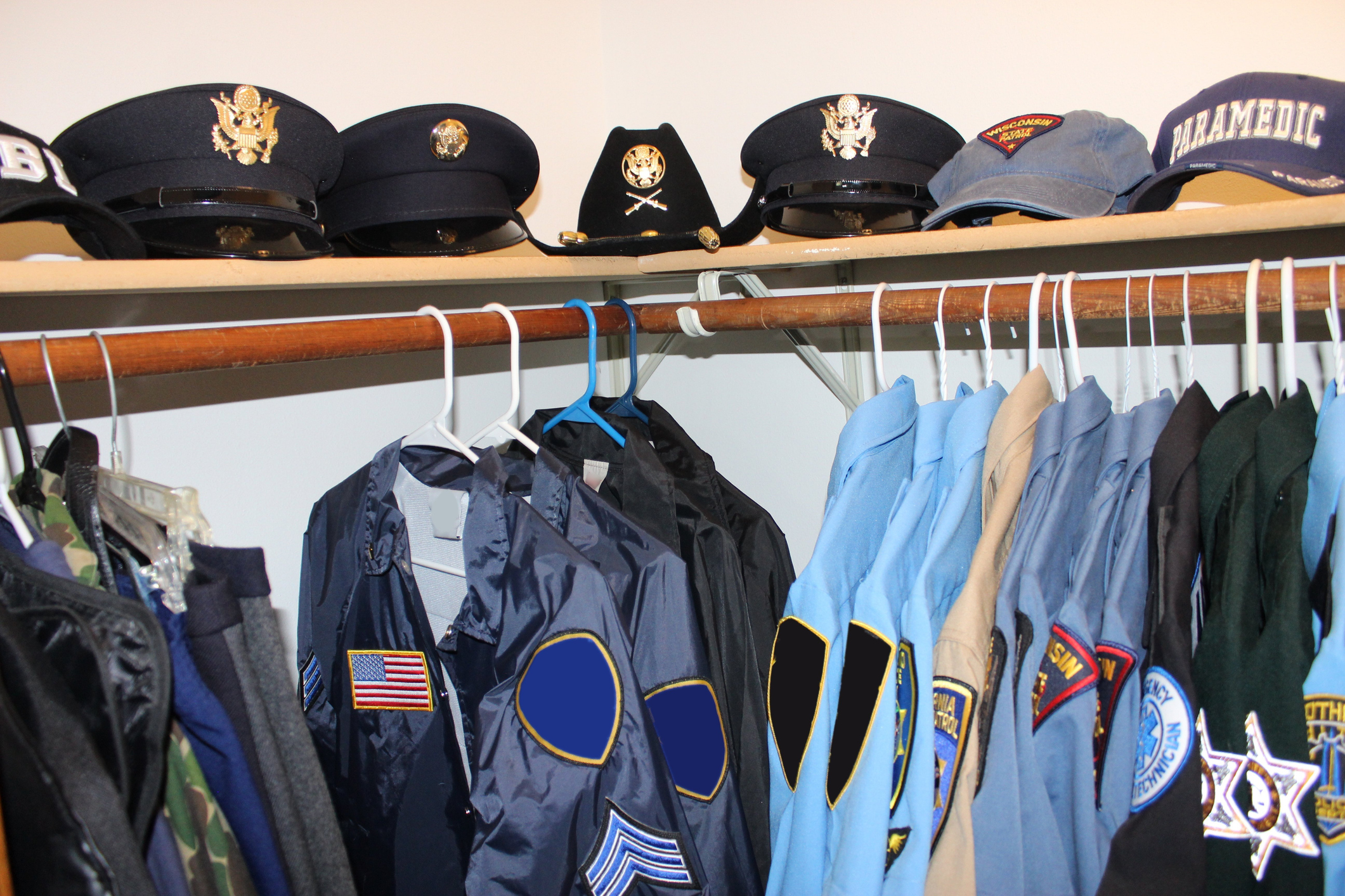 police officer uniform closet