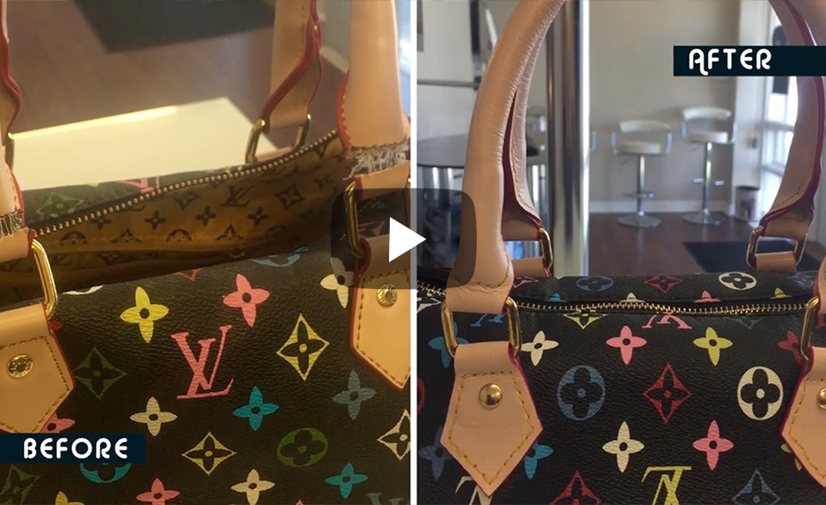 Purse Cleaning and Repair Before and After - Love Your Purse