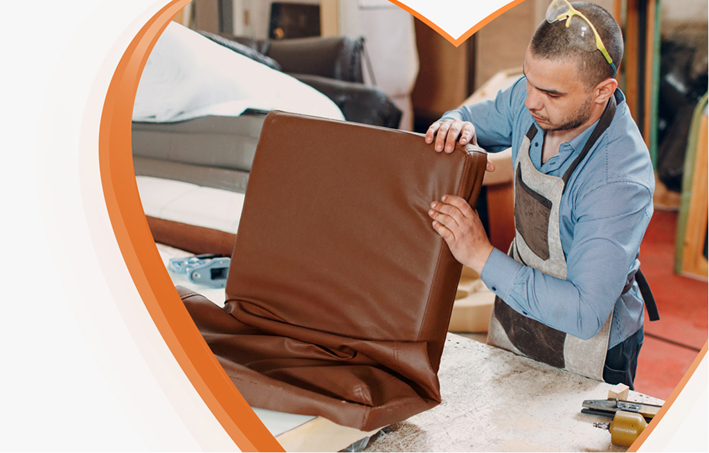 Leather repair and cleaning in burlington mob